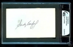 Sandy Koufax 3 x 5 Autographed (Los Angeles Dodgers)